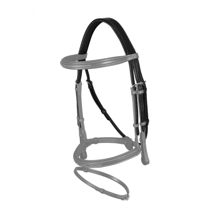 Hoofdstel met 3 Vorken en Afneembare Keelriem Dy'on collectie US Hunter