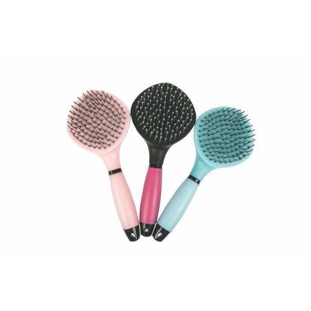 Brosse à crins manche en gel HKM