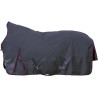 Highneck deken HKM Halifax 1680D 100g - Grijs / donkerblauw