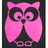 Motif thermocollant chouette HKM - Framboise néon