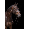 Bridon Mexican Style renforcé, mouton HKM - Marron