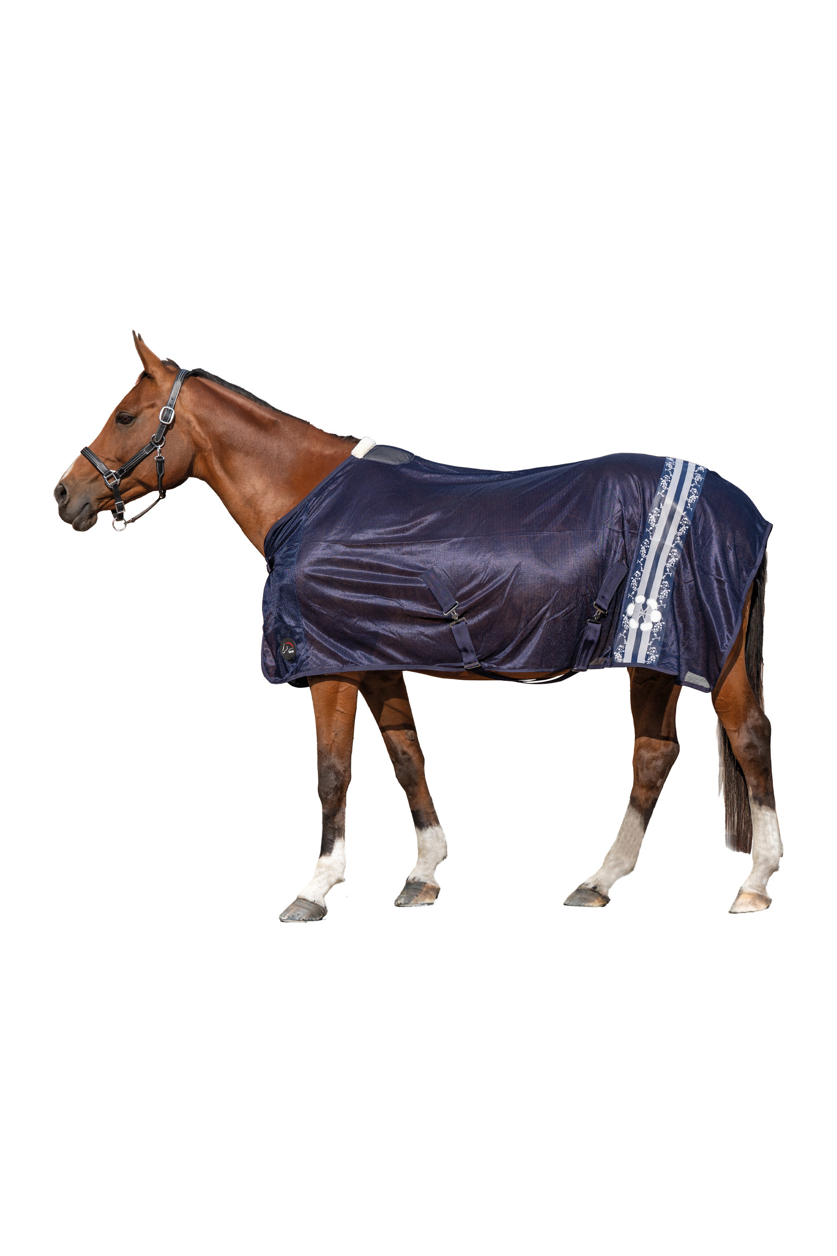 Vliegendeken Bloomsbury HKM Donkerblauw Vliegendeken Bloomsbury HKM Donkerblauw