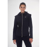Bi-materialen jas Harcour Hadar dames - Zwart