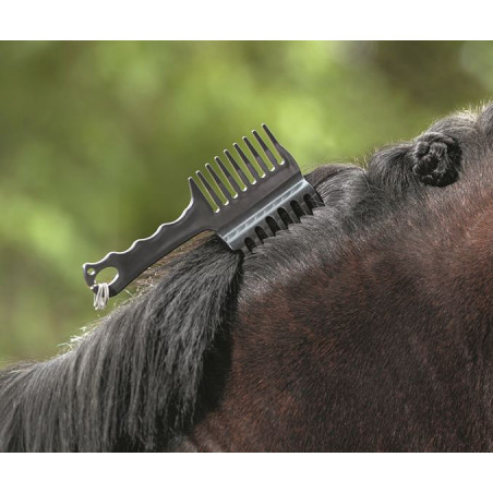 Peigne avec aide à tresser HKM