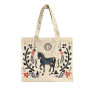 Totebag Noël Gwapa Harcour - Natuurlijk / blauw