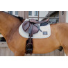 Tapis de selle compétition Fishbone avec 2 numéros Kentucky Jumping - Blanc