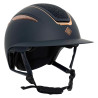 Casque Imperial Riding Olania Deluxe big visor - Marine / rose gold