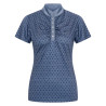 Polo en tech Imperial Riding Roxy AOP - Bleu marine