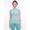 T-shirt manches courtes LeMieux sans coutures Britney - Aqua