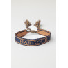 Armband Baya Harcour - Marine / abrikoos