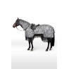 Couverture anti-mouches Horze Defender avec franges - Zèbre