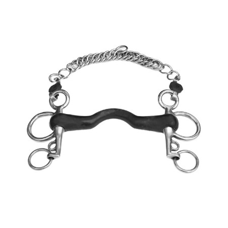 Mors Pelham Jump'In kleine takken hard rubber