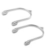 Aluminium korte sporen Jin Stirrup - Glanzend aluminium
