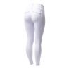 Legging Hybrid Horze Anya femme fullgrip - Blanc brillant