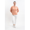 Sweat à capuche Plume Harcour femme - Abricot