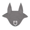 Bonnet anti-mouches en tissu technique avec logo Equestro - Gris / blanc