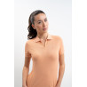 Polo technique Harcour Popsy femme - Abricot
