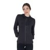 Sweat-shirt technique femme en jersey avec fermeture éclair Equestro - Noir