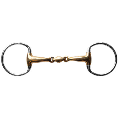 Olijfvormig bit Stübben 2634 dubbel gebroken