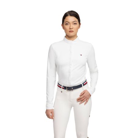 Wedstrijdshirt Tommy Hilfiger Equestrian Charlotte met lange mouwen voor dames
