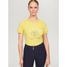 T-shirt graphique Tommy Hilfiger Equestrian Newport femme manches courtes - Citron ella