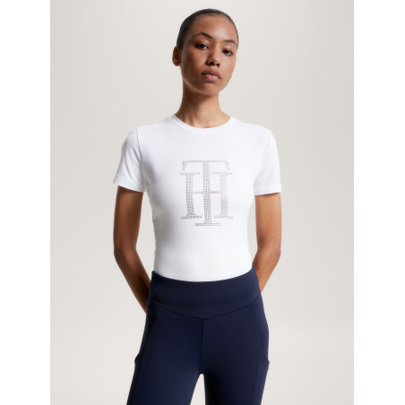 T-shirt Tommy Hilfiger Equestrian Manhattan met korte mouwen voor dames