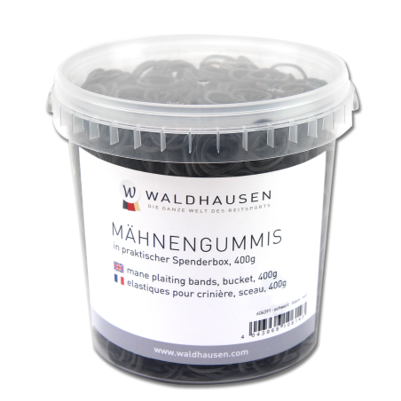 Waldhausen manenelastiekjes in een emmer van 400 g
