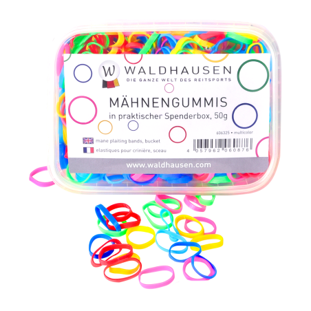 Élastiques Waldhausen extra larges à natter multicolore boîte