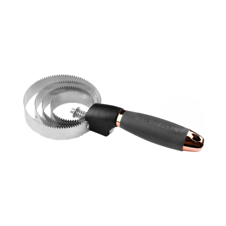 Étrille métallique Waldhausen ronde poignée en gel