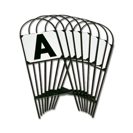 Waldhausen rijbaanletters op metalen grondpinnen 20 x 40 m