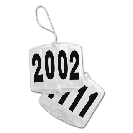 Porte-numéros Waldhausen 4 chiffres bride avec élastiques