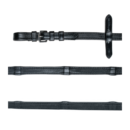 Rênes Waldhausen cuir et caoutchouc