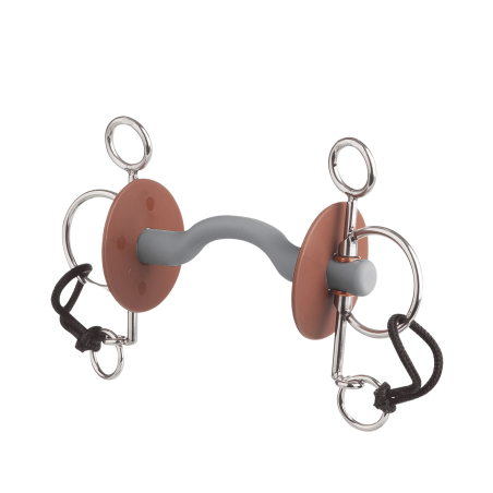 Pelham-bit Beris met lange tongvrijheid, lange scharen