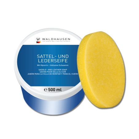 Savon solide Waldhausen cuir 500 ml