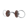 Mors de filet Beris passage de langue Konnex fin anneau 7,5 cm - Doux