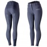 Siliconen full seat rijbroek Tiffany B Vertigo dames - Marineblauw