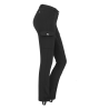 Pantalon d'équitation ELT Micro Jodhpur Cargo silicone - Noir