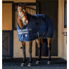 Horseware Rhino 350g VL staldeken - Zwart / titaniumgrijs / klassiek blauw