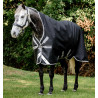 Couverture Horseware Amigo 1200D Wug Turnout 150g - Noir / gris titane / argent