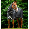 Couverture Horseware Rambo 1680D Turnout Plus 100g - Noir / orage / gris argent