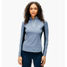 Polo 1/4 zip Horseware Stamina manches longues - Bleu