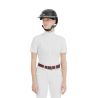 Chemise de concours Monica Horse Pilot manches courtes femme - Blanc