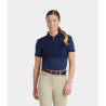 Polo Aeromesh manches courtes Horse Pilot femme - Marine