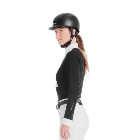 Wedstrijdpolo Monica Horse Pilot lange mouwen dames