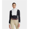 Polo de concours Monica Horse Pilot manches longues femme - Dark night