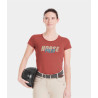 T-shirt Horse Pilot Team dames - Terracotta