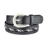 Ceinture cuir ELT Jewel - Noir