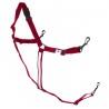 Synthetisch Amerikaans halster pony Finn-Tack Pro - Rood / wit