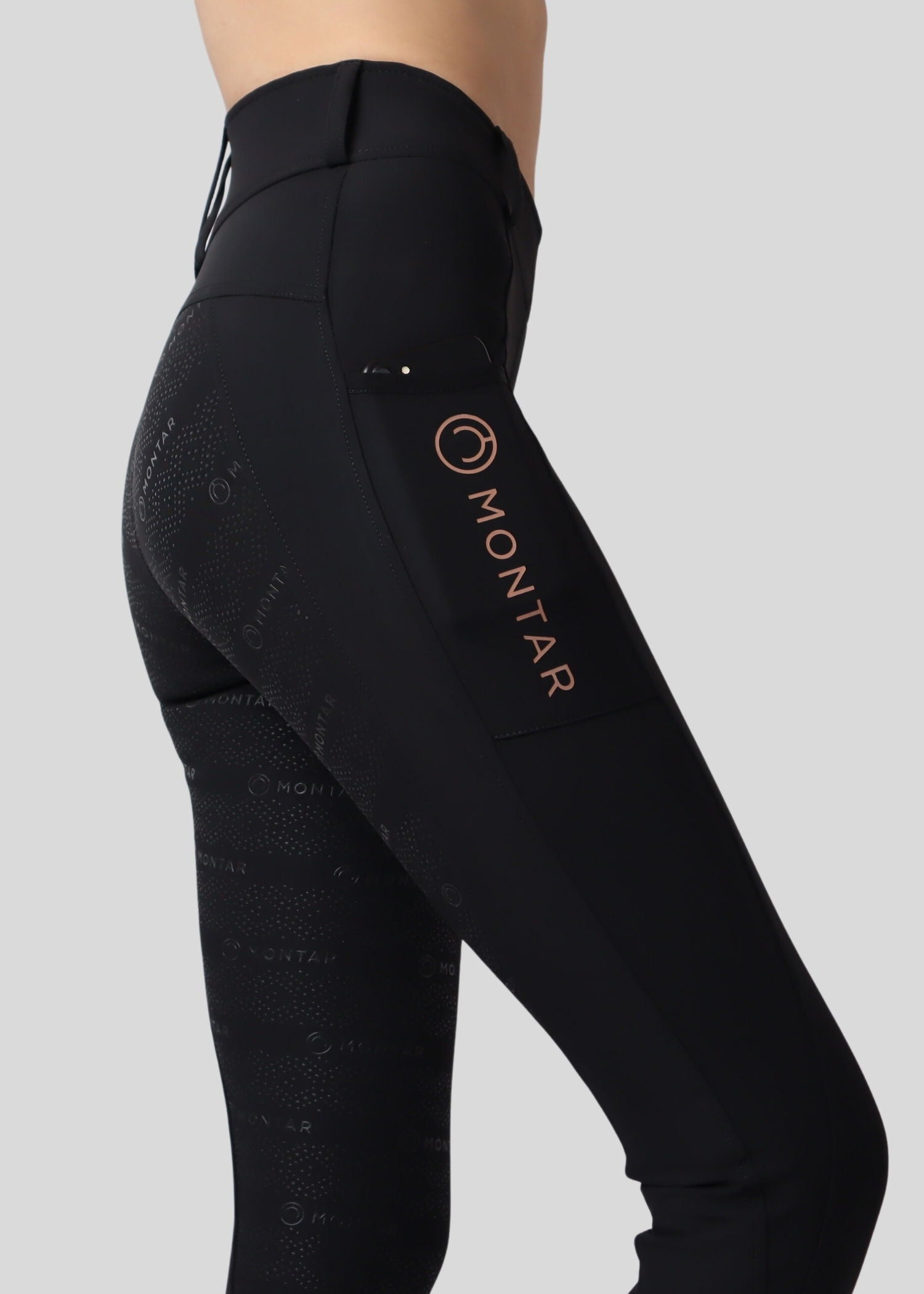 Legging Montar Logo junior full grip Noir Legging Montar Logo junior full grip Noir