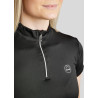 Wedstrijdpolo Montar Everly crystal logo Curve dames - Zwart